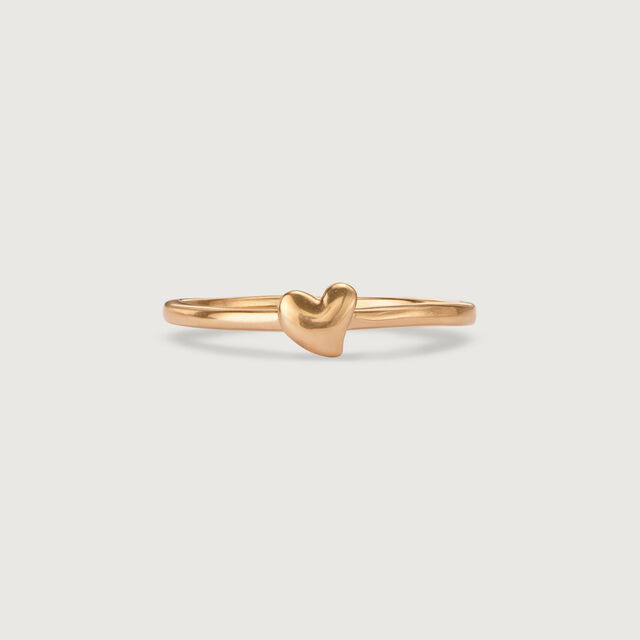 14KT Yellow Gold Heart-Shaped Ring,,hi-res image number null