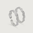 Wavy Wonder Silver Toe Ring for Women,,hi-res view 2