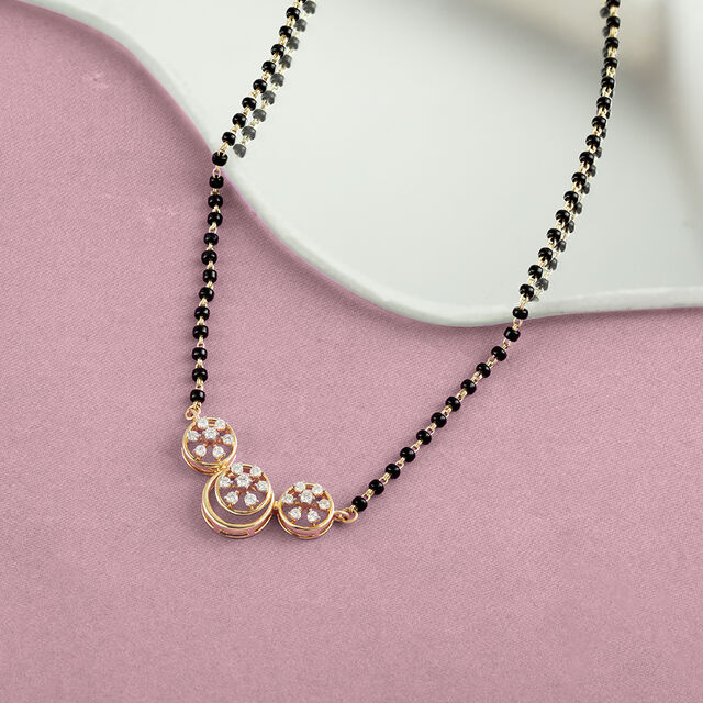 Floral Luminance Gold and Diamond Mangalsutra,,hi-res image number null