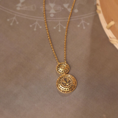 Warli Echoes 22KT Gold Necklace