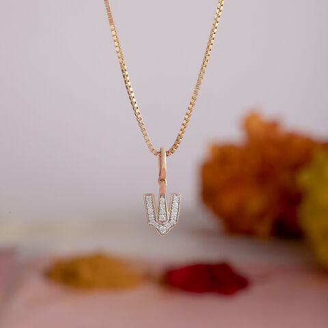 Tirupati Balaji Gold and Diamond Pendant
