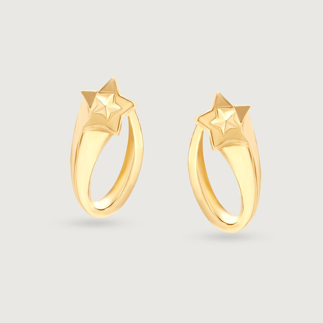 Luminous Path 14KT Shooting Star Stud Earring,,hi-res image number null