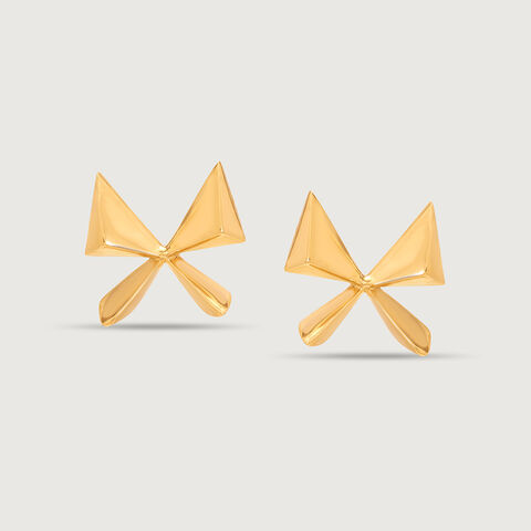 Mystic Butterfly 14KT  Gold Stud Earring