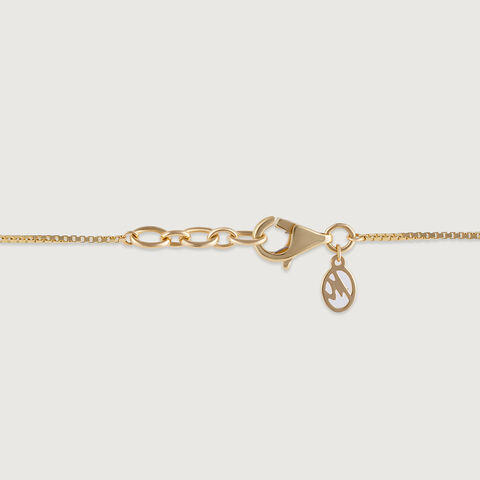 Crochet Glow Gold and Diamond Necklace