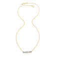 Morse Code Gold & Diamond Necklace,,hi-res view 3