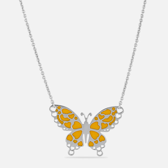 Flutter Chic Silver Necklace,,hi-res image number null