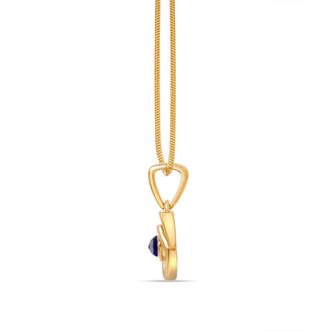 14KT Yellow Gold Layered Evil Eye Pendant