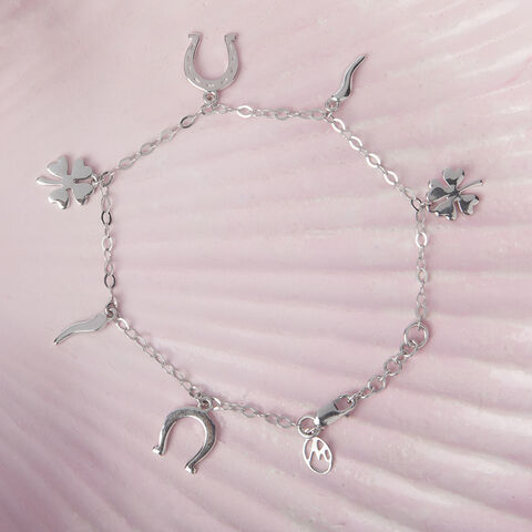 Lucky Charms Silver Bracelet