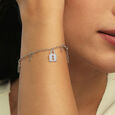 Secret Key Silver Bracelet,,hi-res view 2