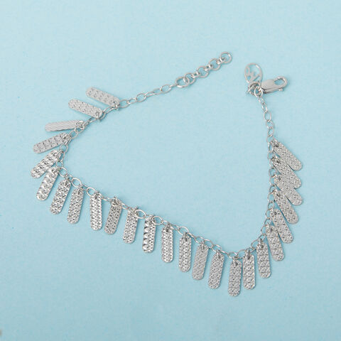 Dazzling Fringe Silver Bracelet