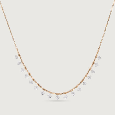 Radiant Strobe Gold & Diamond Necklace