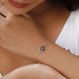 14KT Yellow Gold Geometric Evil Eye Bracelet,,hi-res view 2