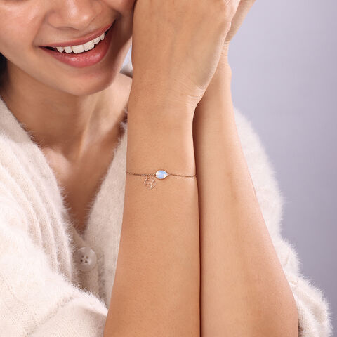 14KT Gemini Birthstone Yellow Gold Bracelet