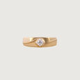Twisted Vibe Gold & Diamond Finger Ring for Men,,hi-res view 3