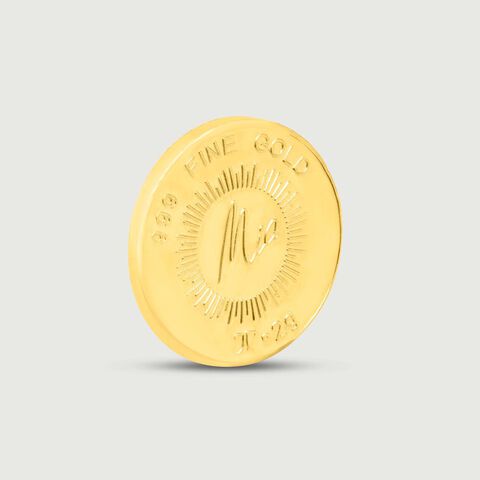 2 Gm 24 Karat Lotus Gold Coin