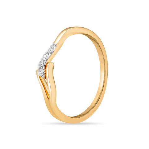 14KT Yellow Gold Glinting Twigs Diamond Ring