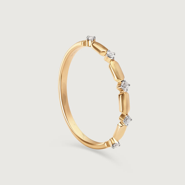 Celestial Sparkle 18KT Gold & Diamond Finger Ring,,hi-res image number null