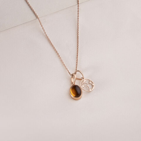 Delicate Celestial Rose Gold Pendant