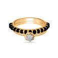 14kt Alluring Detachable Diamond Mangalsutra Ring,,hi-res view 2