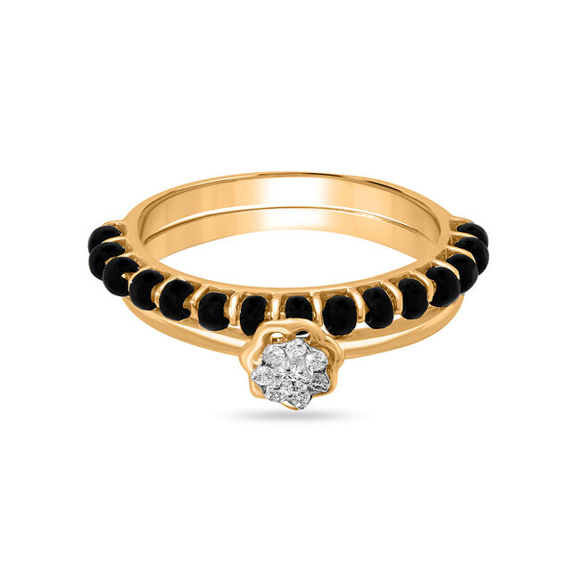 14kt Alluring Detachable Diamond Mangalsutra Ring,,hi-res image number null