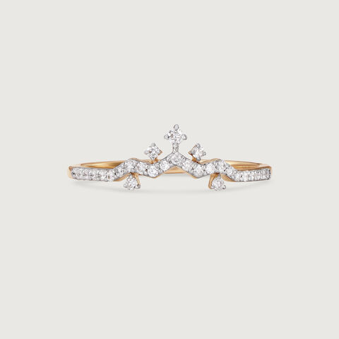Tiara Majesty 14KT Gold & Diamond Ring