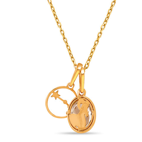 14KT Rose Gold Aries Birthstone Pendant