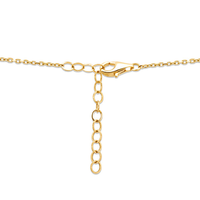 14KT Yellow Gold Labyrinth Evil Eye Necklace,,hi-res image number null