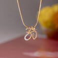Sacred Om Gold and Diamond Pendant,,hi-res view 1