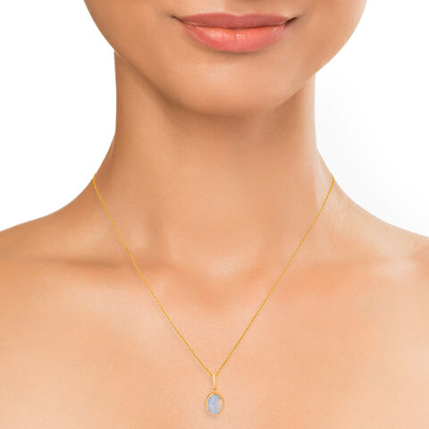 Mia Radiant 14KT Yellow Gold Rainbow Gemini Birthstone Pendant