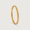 22KT Yellow Gold Minimal Textured Bangles,,hi-res view 5