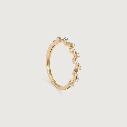 Whimsical Vine Gold & Diamond Ring