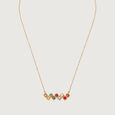 Gemstone Symphony 14KT The Navratna Pendant Chain,,hi-res view 3