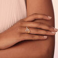 Eternal Wave 14 Kt Gold & Diamond Finger Ring,,hi-res view 2