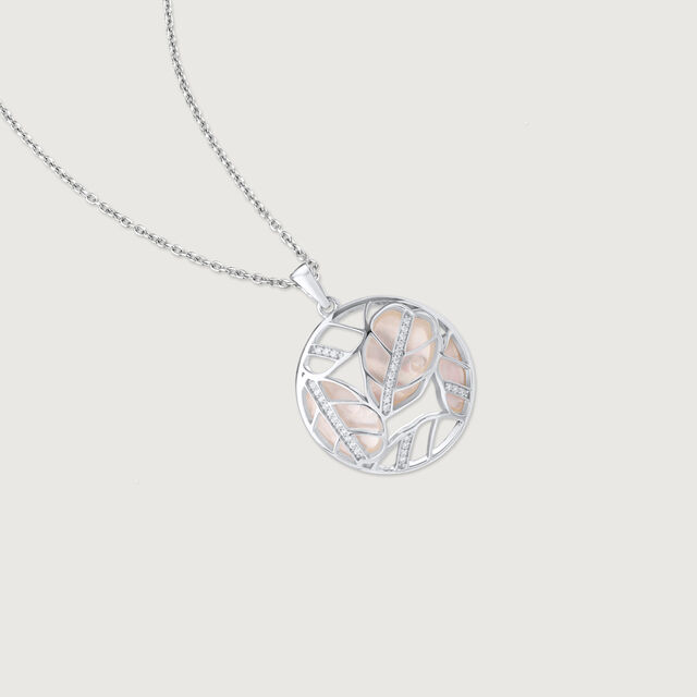 Mother of Pearl Charming Silver Pendant,,hi-res image number null