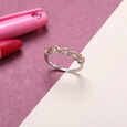 Champagne Sparkler Silver Finger Ring,,hi-res view 2