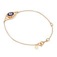 14KT Yellow Gold Geometric Evil Eye Bracelet,,hi-res view 7