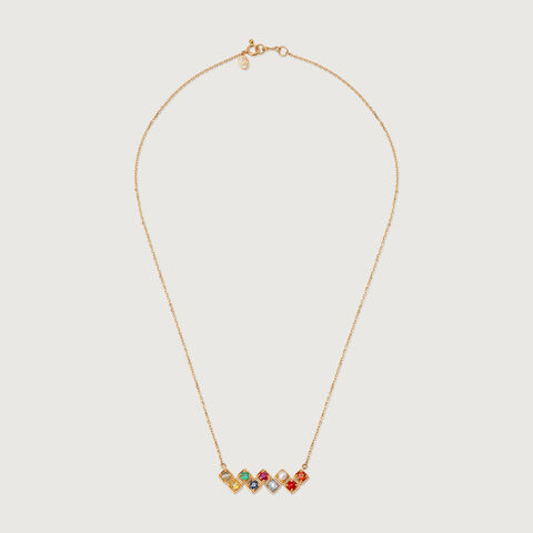 Gemstone Symphony 14KT The Navratna Pendant Chain