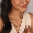 Charm of Cheer 14KT Navratna Necklace,,hi-res view 2