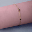 Guardian Glitz Evil Eye Gold Bracelet,,hi-res view 1