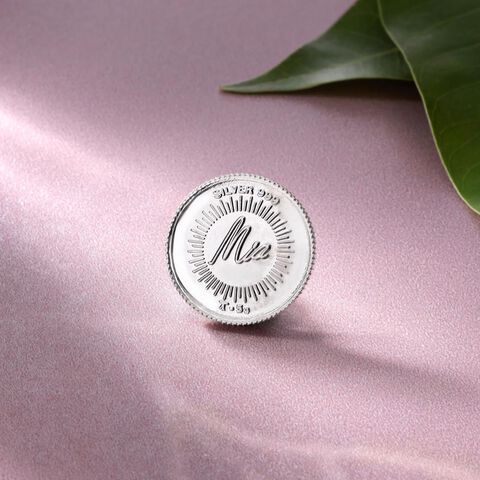 5 GM 999 Lotus Silver Coin