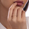 Interwoven Grace Gold & Diamond Finger Ring,,hi-res view 2