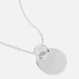 Bold Matte Silver Pendant,,hi-res view 4