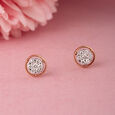 Cluster Beauty Gold & Diamond Stud Earrings,,hi-res view 1