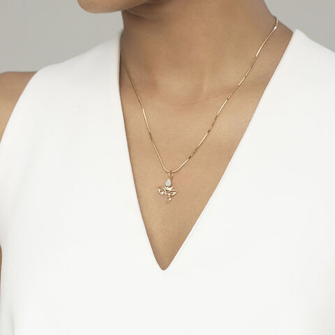 Adi Shakti Gold and Diamond Pendant