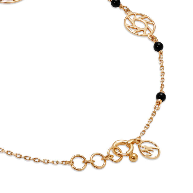 14KT Yellow Gold Multi Charm Evil Eye Bracelet,,hi-res image number null