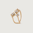 Sequin Dazzle Gold & Diamond Finger Ring,,hi-res view 4