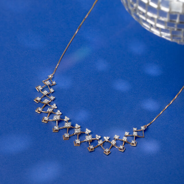 Disco Dream Gold & Diamond Necklace,,hi-res image number null
