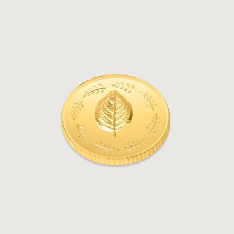 5 GM 24 Karat Tulsi Gold Coin