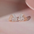 Radiant Grace Gold & Diamond Stud Earrings,,hi-res view 1