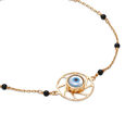 14KT Yellow Gold Multi Charm Evil Eye Bracelet,,hi-res view 4